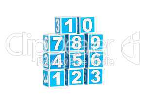 blocks with numbers