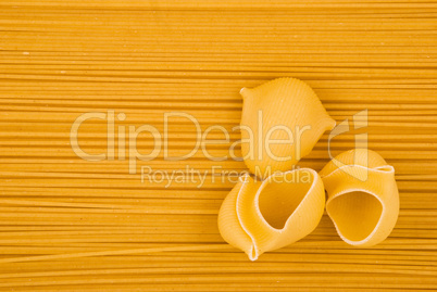 Raw pasta background