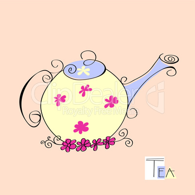 teapot vector illustration