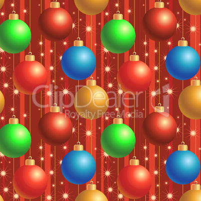 seamless texture new year balls