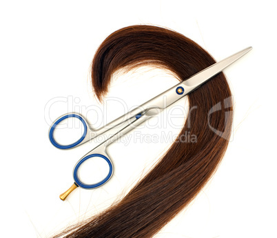 Scissors and hair