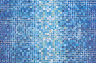 Blue colored mosaic