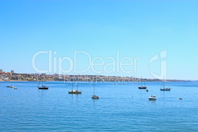 boats in Cascais, Portugal