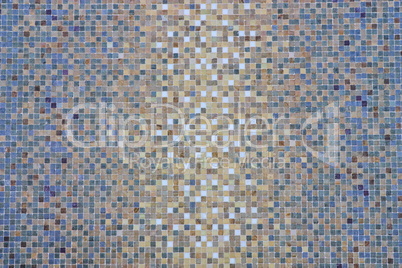 Blue colored mosaic