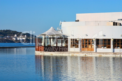 Pleasant bar at the river