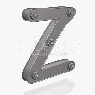 Alphabet - Metal - Letter Z