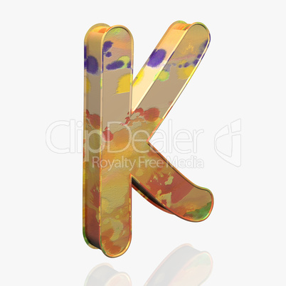 Alphabet - Grunge - Letter K