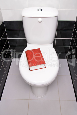 Book in the toilet