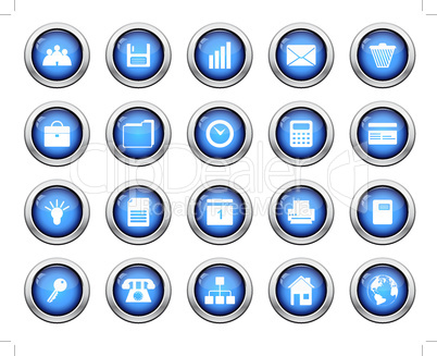 business and office icons set