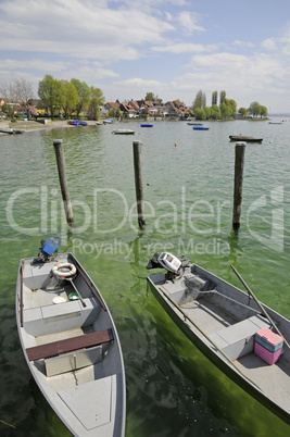 Boote bei Allensbach