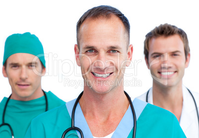 Presentation of a men's medical team