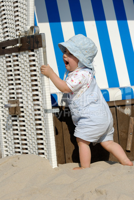 At the beachchair