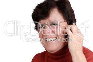 Senior woman with cellphone