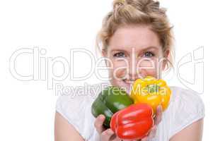 Woman with paprika