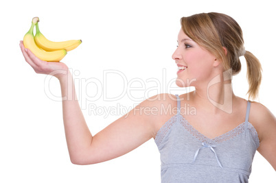 Woman with bananas