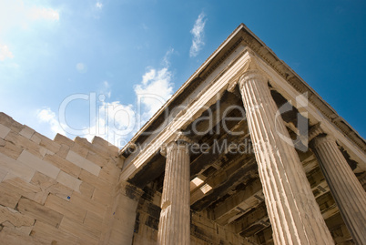 Temple Erechtheion of the architectural ensemble Acropolis. Athe