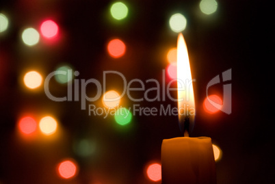 Candle lights creating a fine Christmas mood