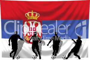 flagge serbien