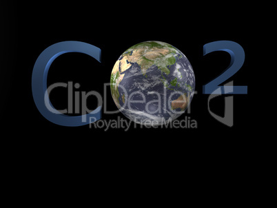 CO2 - Climate Change - 3D