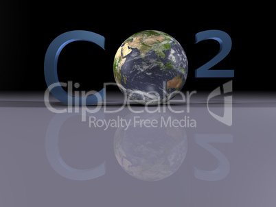 CO2 - Climate Change - 3D