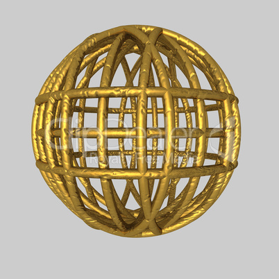 Spherical gold Cage