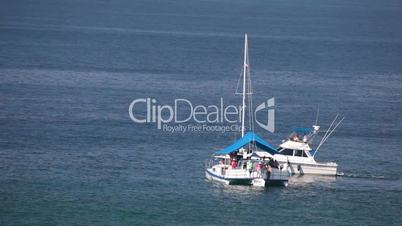 Fishing and party boat pass Mexico