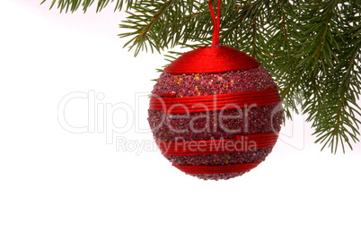 Christmas decoration isolated on the white background