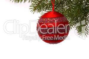 Christmas decoration isolated on the white background