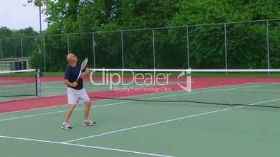 Tennis Player Overhead Smash