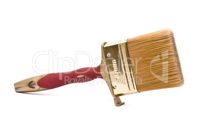 Clean professional paint brush isolated on white background