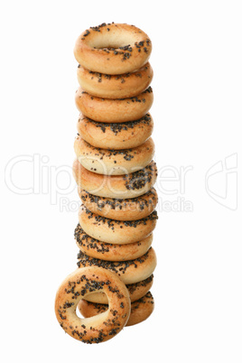 Bread ring with a poppy