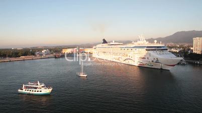 Cruise ship tourist boat Mexico