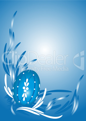 Blauer Hintergrund zu Ostern - Blue Easter background