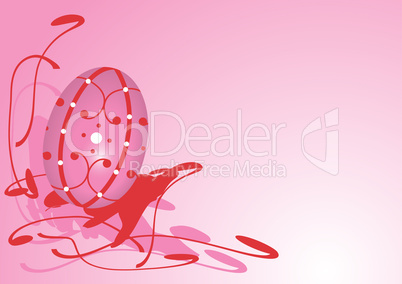 Rosa Hintergrund zu Ostern - Pink Easter background