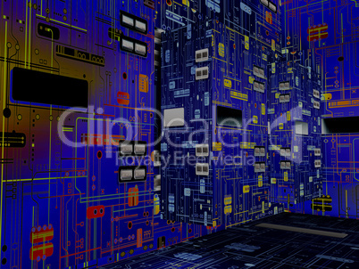 Abstract - Motherboard - 3D