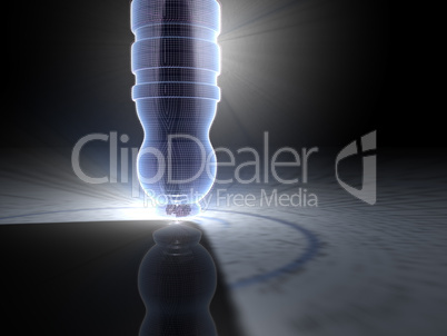 Nano Microscope - Abstract - 3D