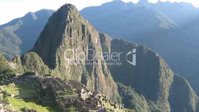 Machu Picchu city sunrise time lapse