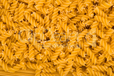 Raw pasta background