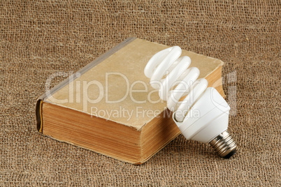 Bulb and book