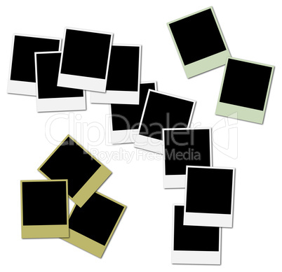 Colored frames for photo collage