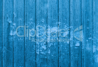 Blaue Containerwand