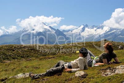 Pause mit Alpenpanorama 3