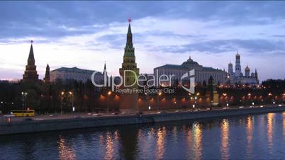 Kremlin sunset time lapse
