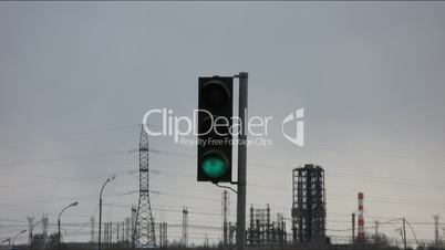 Traffic light time lapse