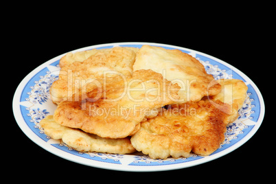 Fritters on a plate