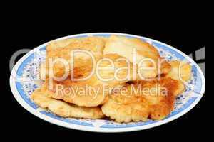 Fritters on a plate