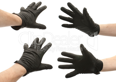 Hands in gloves