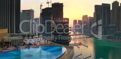 Ausblick auf die Skyline von Dubai