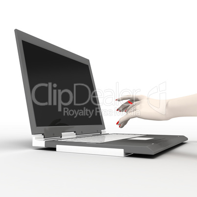 Typing hands