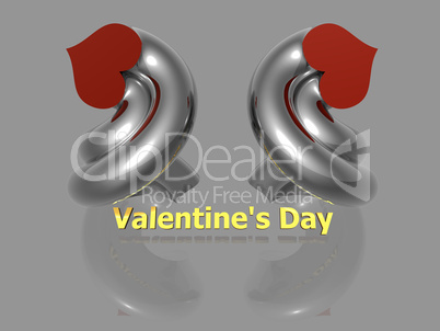 Valentines Day - isoliert - 3D